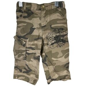 Chaps Camo Cargo Pants Boys 12 Months Military Style with‎ Crest Logo